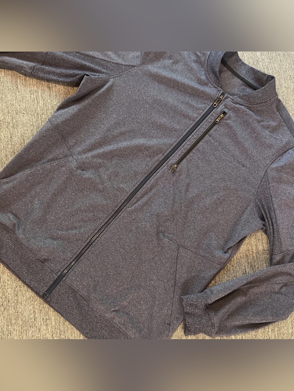 Lululemon Six Pack Jacket Size XL Heathered Blue